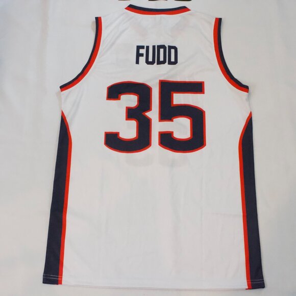 NEW Men's UConn Huskies Azzi Fudd White Away Jersey Size Medium - Picture 6 of 7